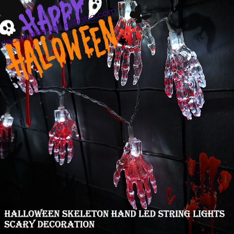 Halloween LED lights-Ghost Hand Skeleton Hand