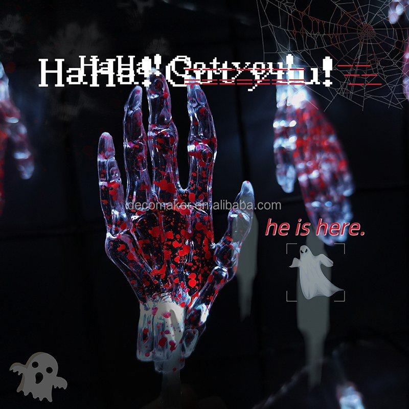 Halloween LED lights-Ghost Hand Skeleton Hand