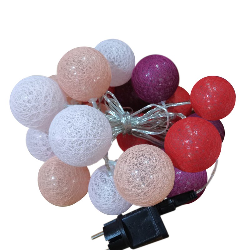 22031029 Christmas string lights-Cotton ball