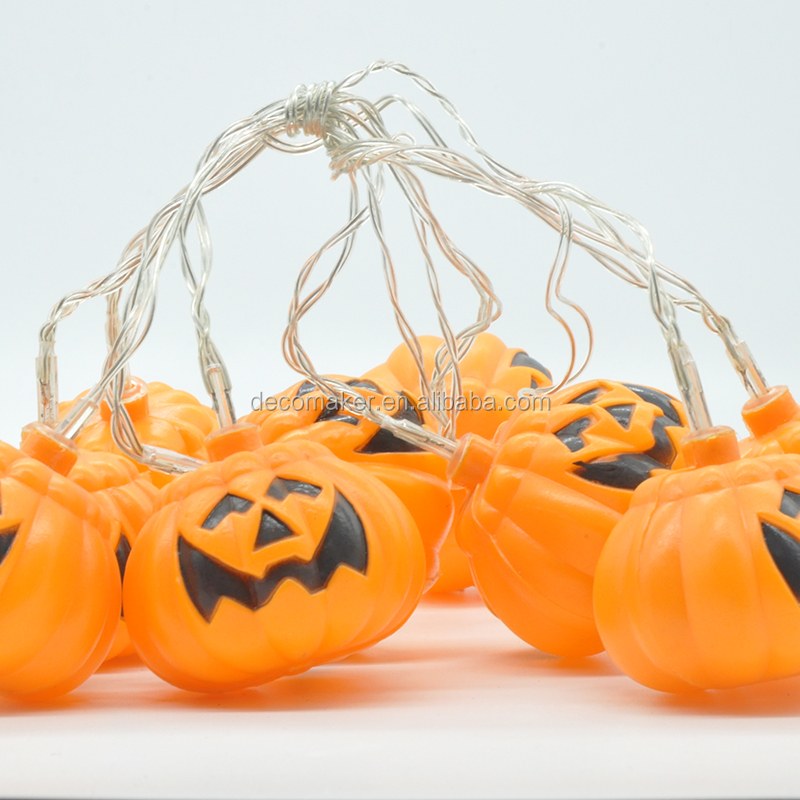 Battery Pumpkin Shaped LED String Lights for Halloween Holiday