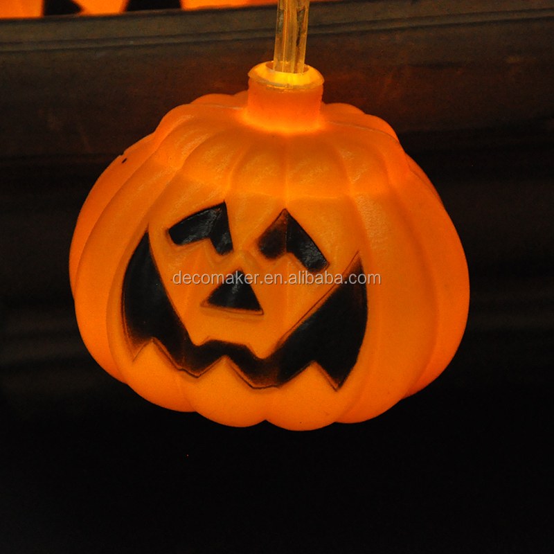 Battery Pumpkin Shaped LED String Lights for Halloween Holiday
