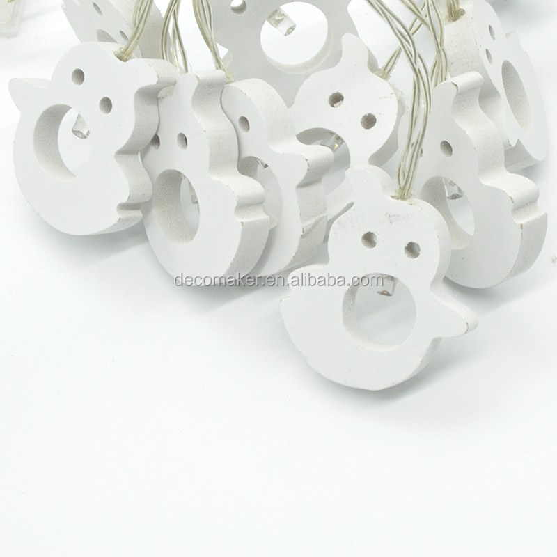 Battery Ghost Shaped LED String Lights for Halloween Holiday room decoration