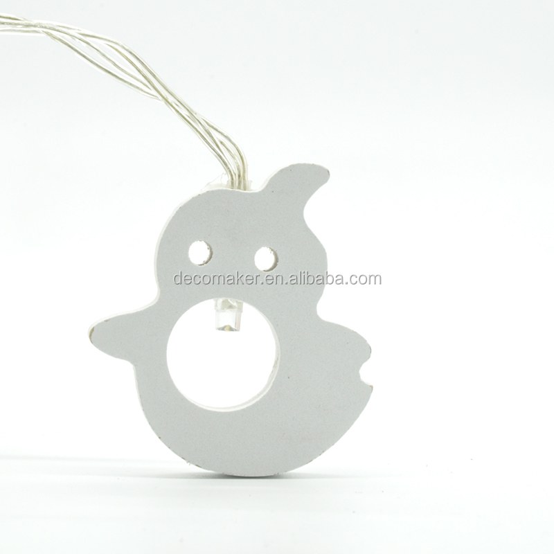 Battery Ghost Shaped LED String Lights for Halloween Holiday room decoration