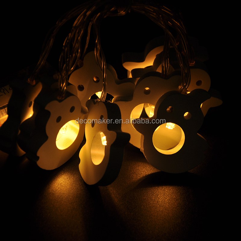 Battery Ghost Shaped LED String Lights for Halloween Holiday room decoration