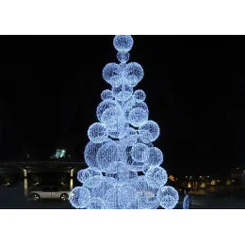 Outdoor Light Decorated Christmas Trees for Sale