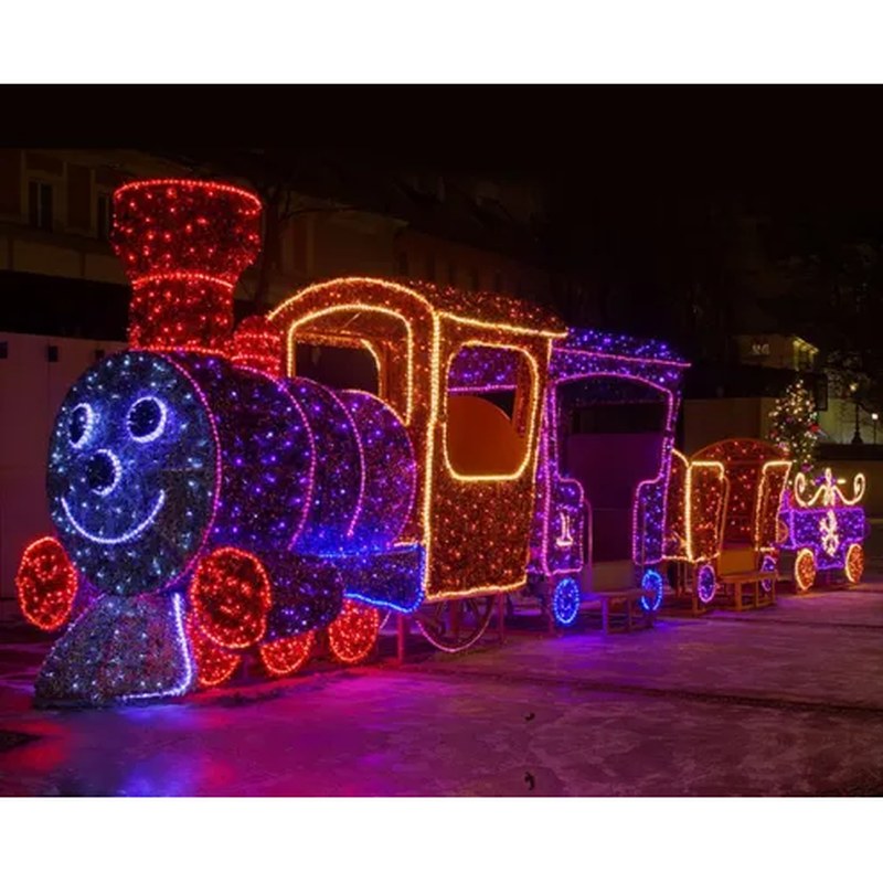Outdoor Large Christmas Train Decoration for Sale