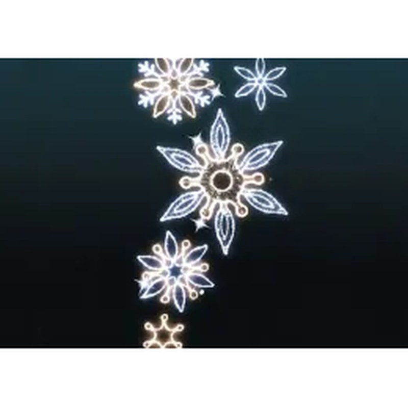Outdoor Cool White and Warm White Christmas Tree