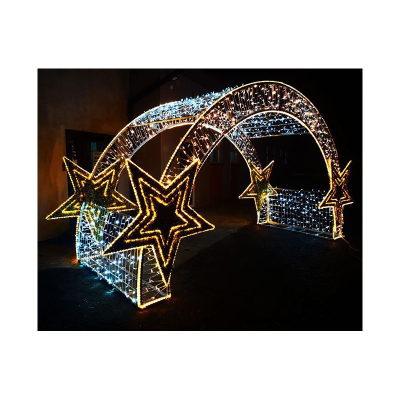 Outdoor Christmas Arch with LED Lights for Sale