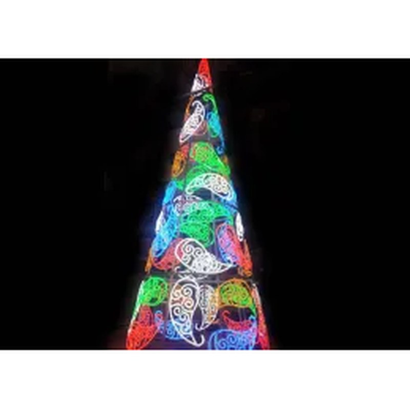 Huge Walk Through Christmas Tree with Lights