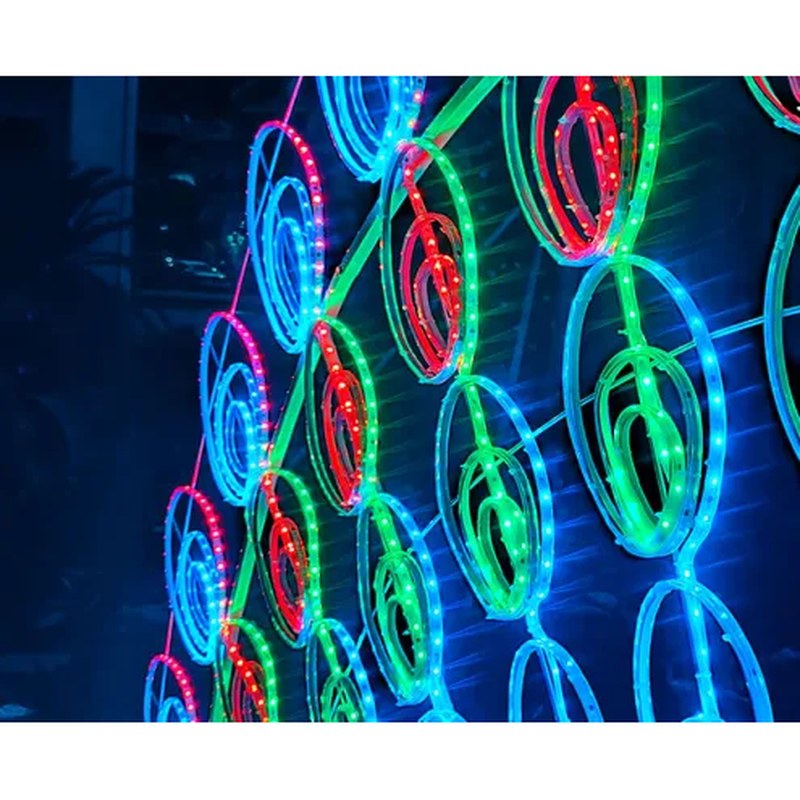 Large Outdoor LED Peacock Christmas Lights