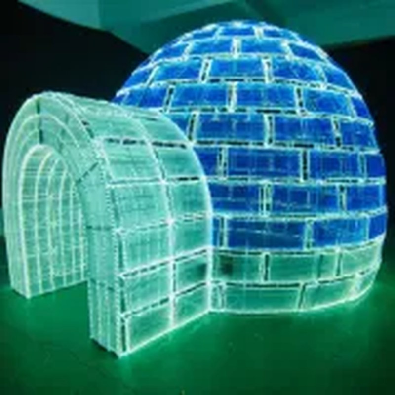 Outdoor Lighted Igloo Christmas Decoration