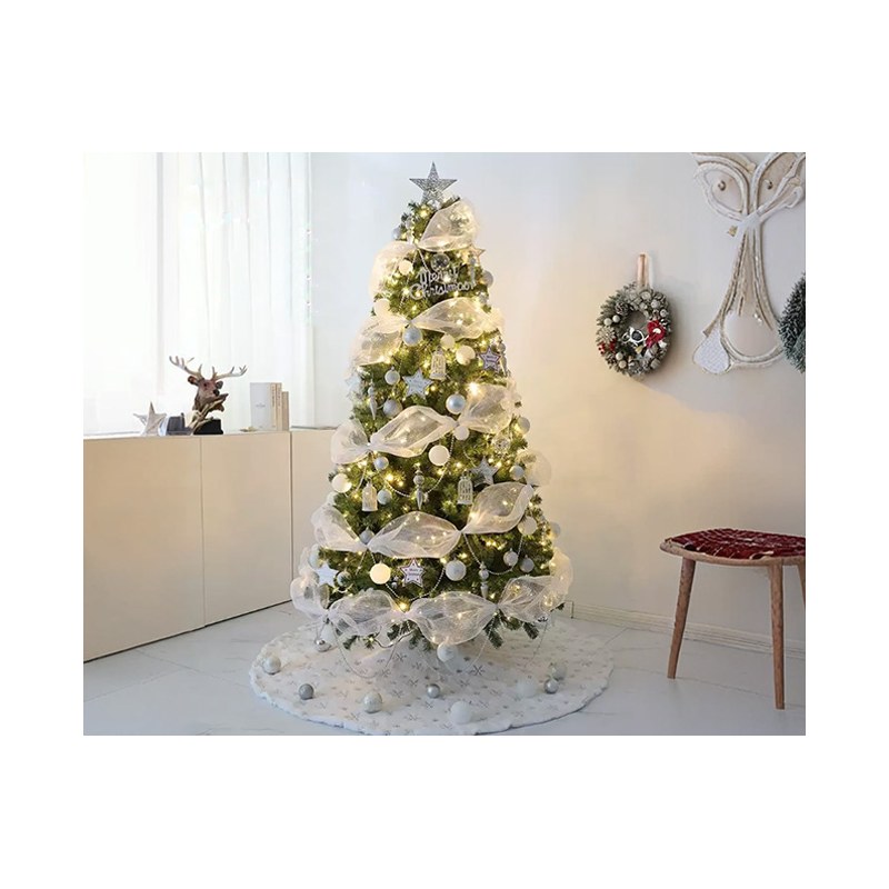 Artificial Christmas Trees with Lights
