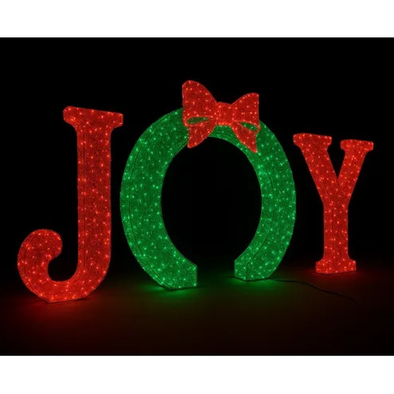 Christmas Arch Outdoor Large Lighted JOY Sign