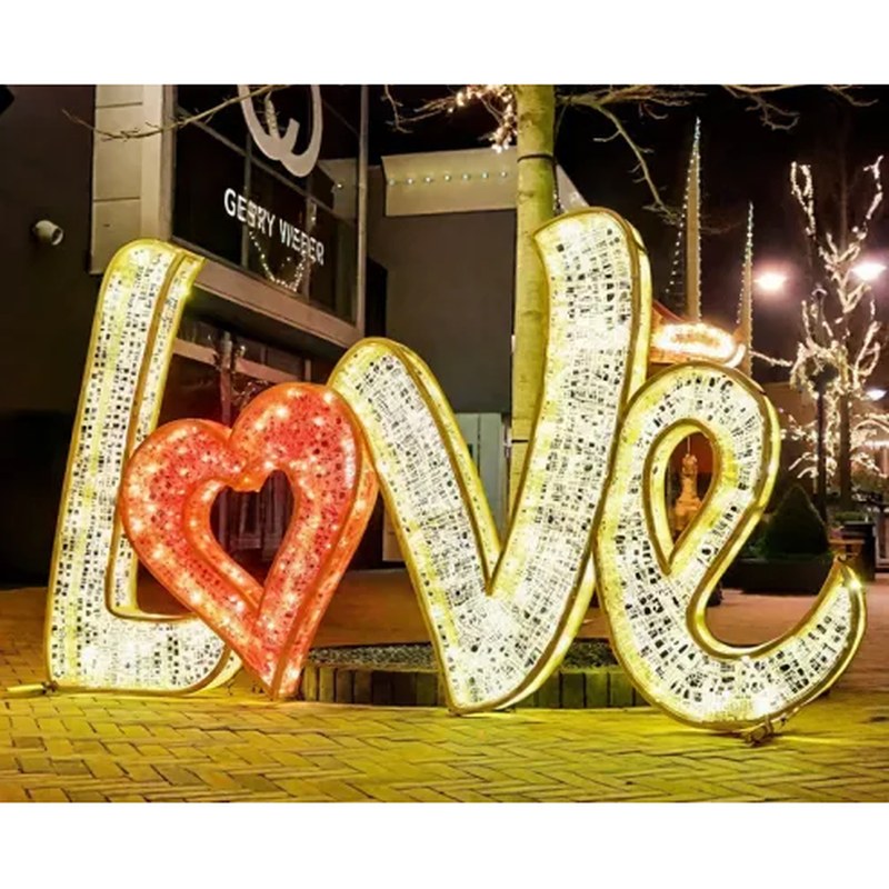 Large LED Lighted Letters Decoration for Wedding