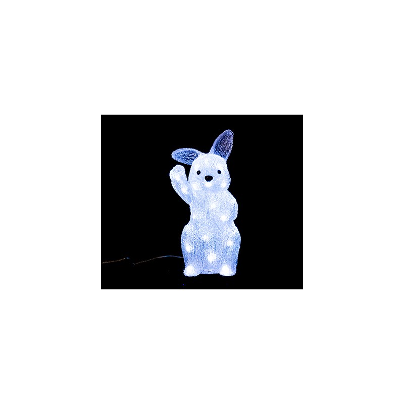 3D acrylic rabbit 30LED size 15.5x17x34cm