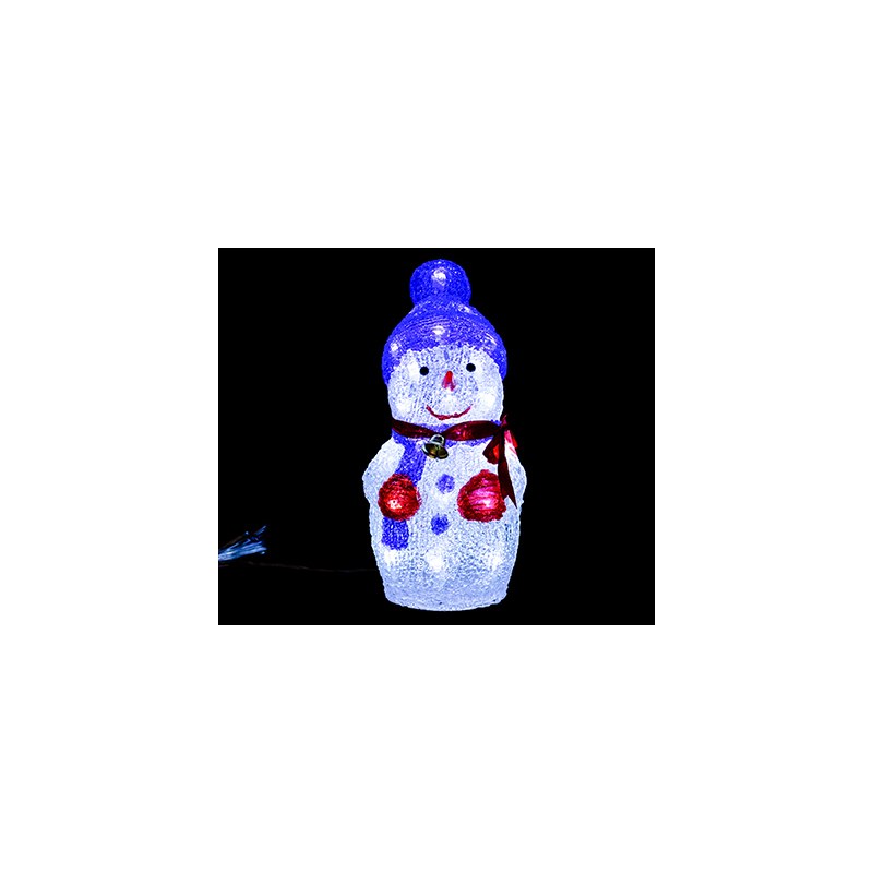 3D acrylic snowman 40LED size 15x14x35cm