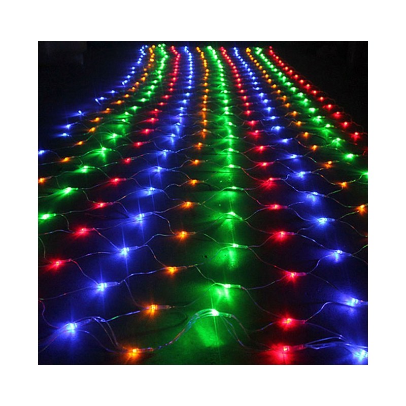 Outside Multi Color Christmas LED Net Lights