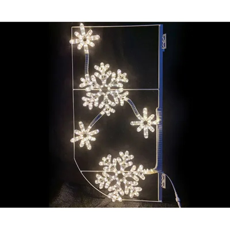 Christmas Street Decorative Lighted Snowflakes