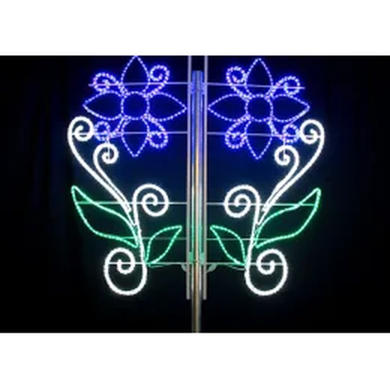 Pole Decor Star Lights Street Christmas Lights