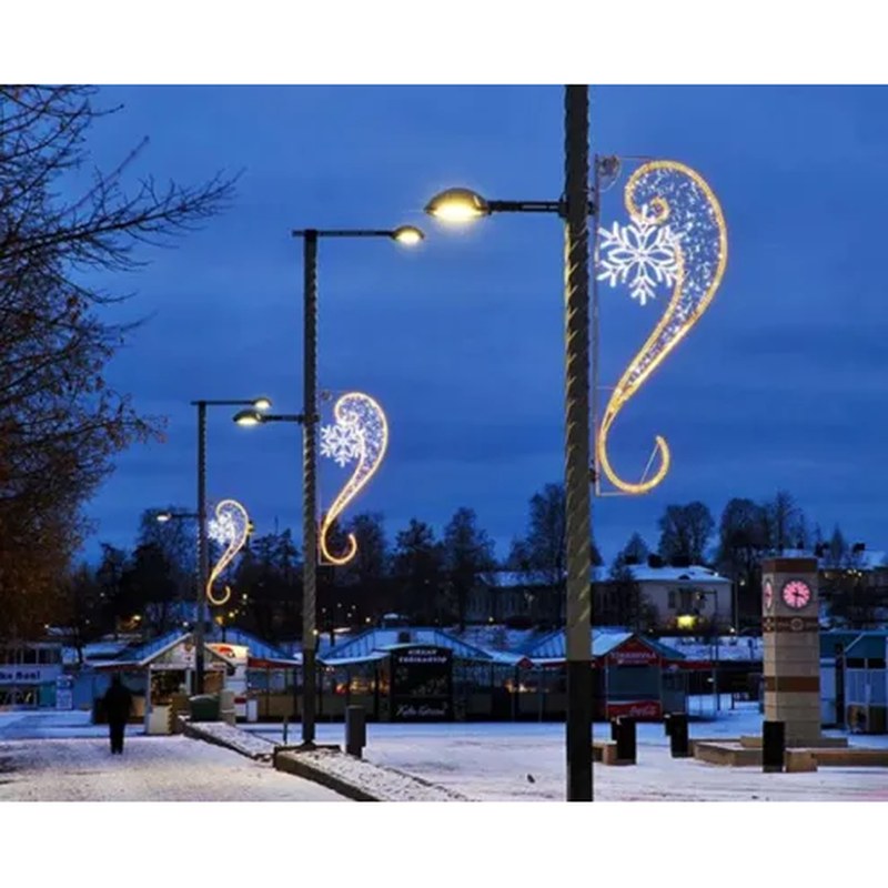 Snowflake Outdoor Christmas Lights for Poles