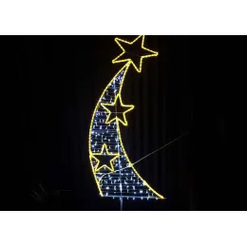 White Christmas Star Light for Street Decoration