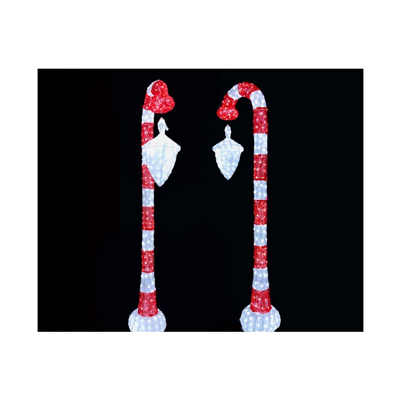 Christmas Outdoor Candy Cane Sidewalk Lights