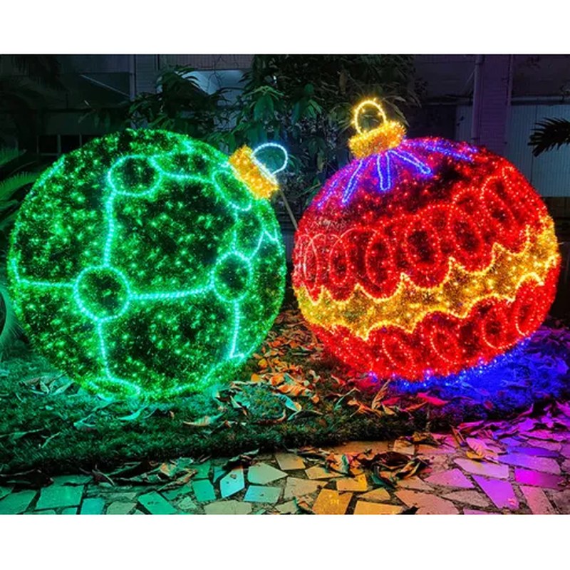 Large Outdoor Lighted Christmas Balls for Sale