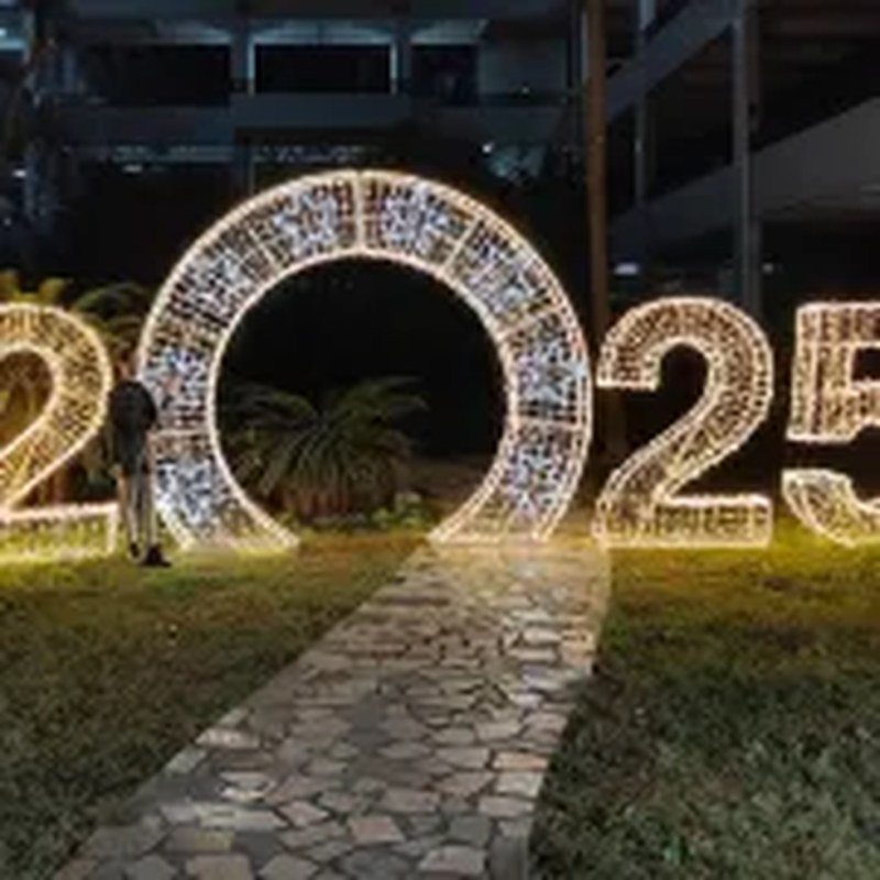 2025 Christmas Arch Lights Outdoor Decoration