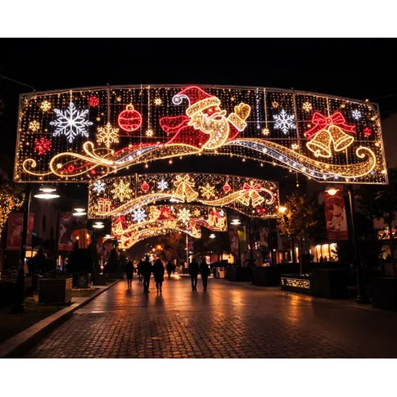 Outdoor LED Santa Claus Christmas Street Decorations