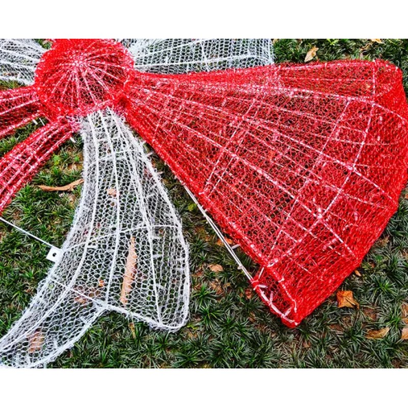 Outdoor Christmas Light Bow for Mall Decoration