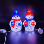 3D acrylic snowman 20LED size 18×17.5x23cm